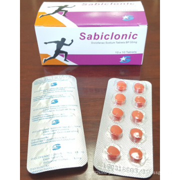 GMP Certificated Pharmaceutical Drugs, Diclofenac Sodium Tablets, Diclofenac